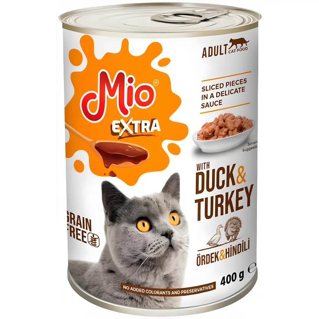 Mio Kedi Konservesi Extra Ördek ve Hindili 400 Gr